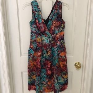 Printed Dress with Pockets
